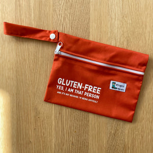 Gluten-free. Yes I am that person, and it's not because I'm being difficult (small wet bag)