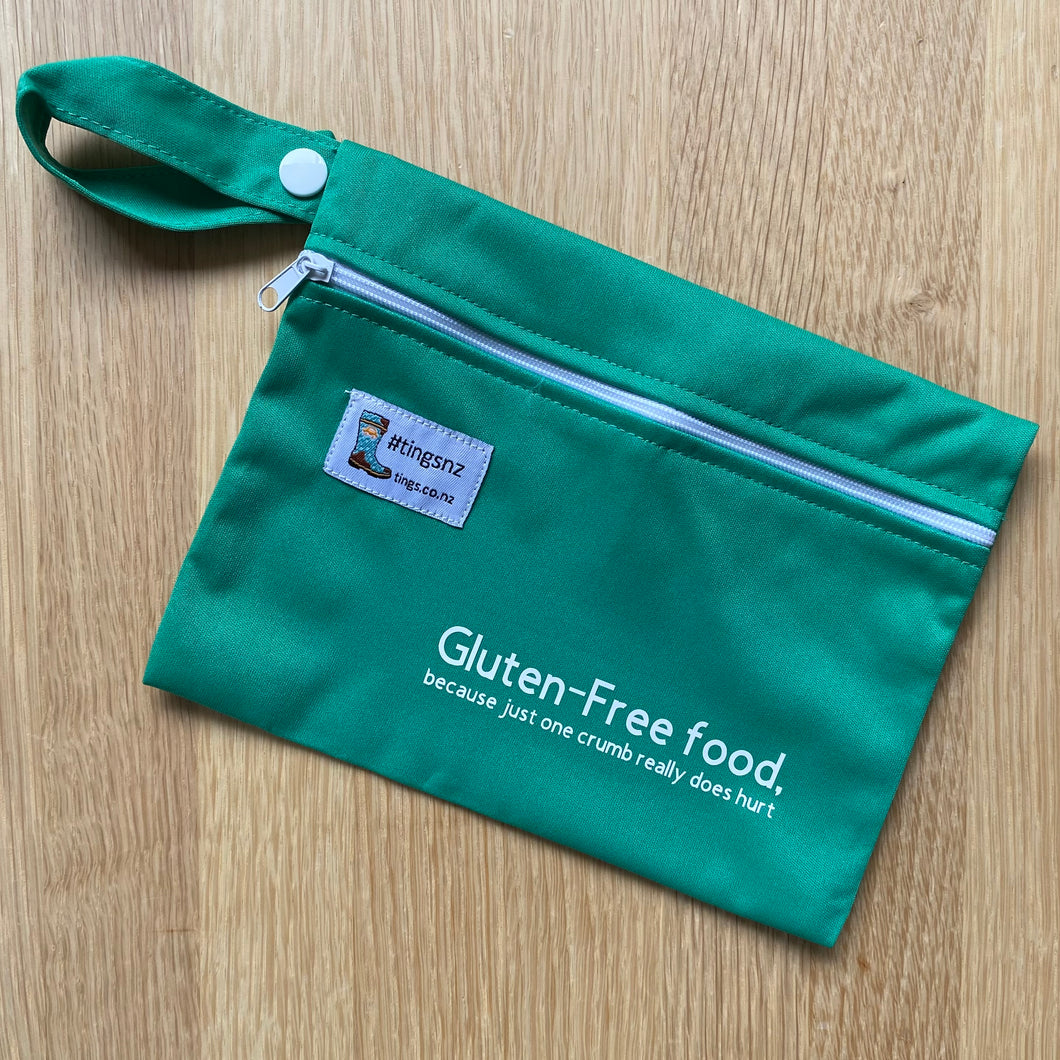 Gluten-Free food, because one crumb really does hurt (small wet bag)