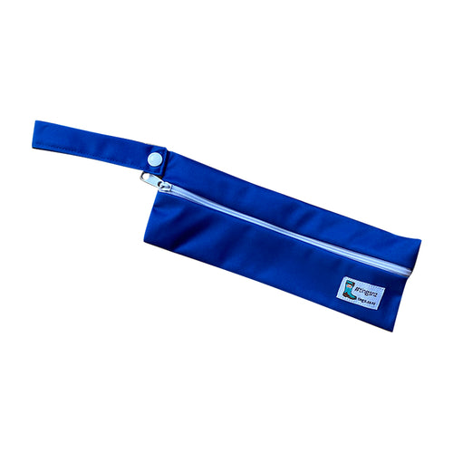 Just Plain - Mid Blue (cutlery or toothbrush wet bag)