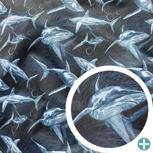 Load image into Gallery viewer, Shark sketch Tote (large wet bag)