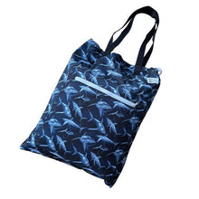 Load image into Gallery viewer, Shark sketch Tote (large wet bag)