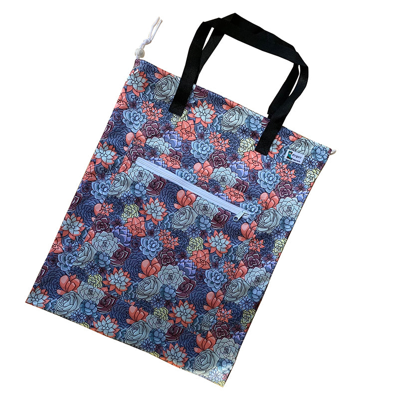 Succulents Tote (large wet bag)