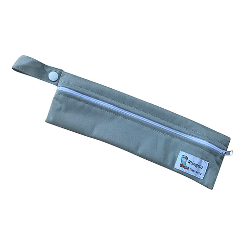 Just Plain - Grey (cutlery or toothbrush wet bag)