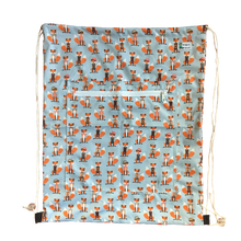 Load image into Gallery viewer, Dapper fox Drawstring (large wet bag)