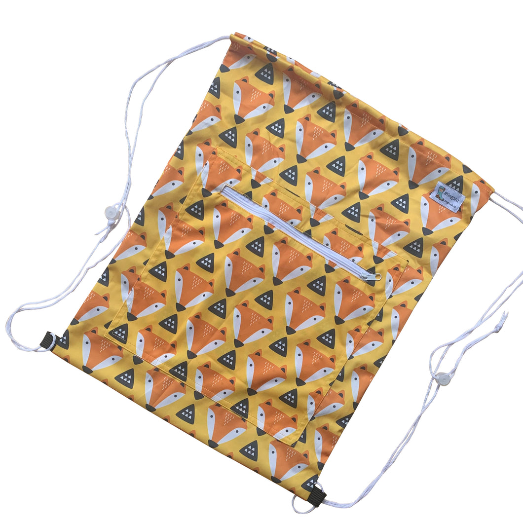 Fox Face Drawstring (large wet bag)