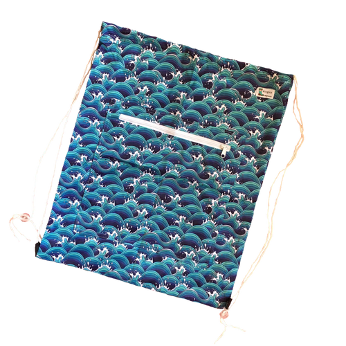 Waves Drawstring (large wet bag)