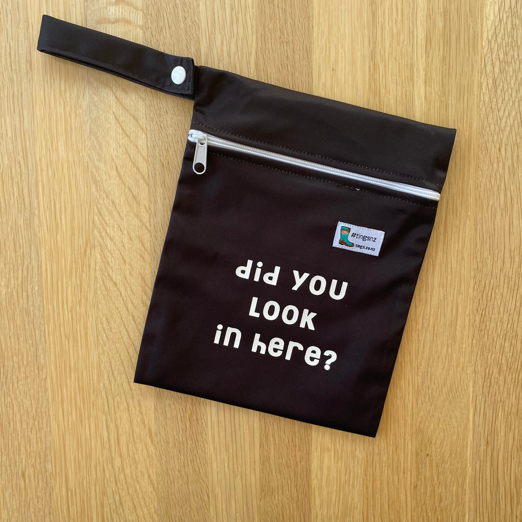 Did you look in here? (inbetweener wet bag)